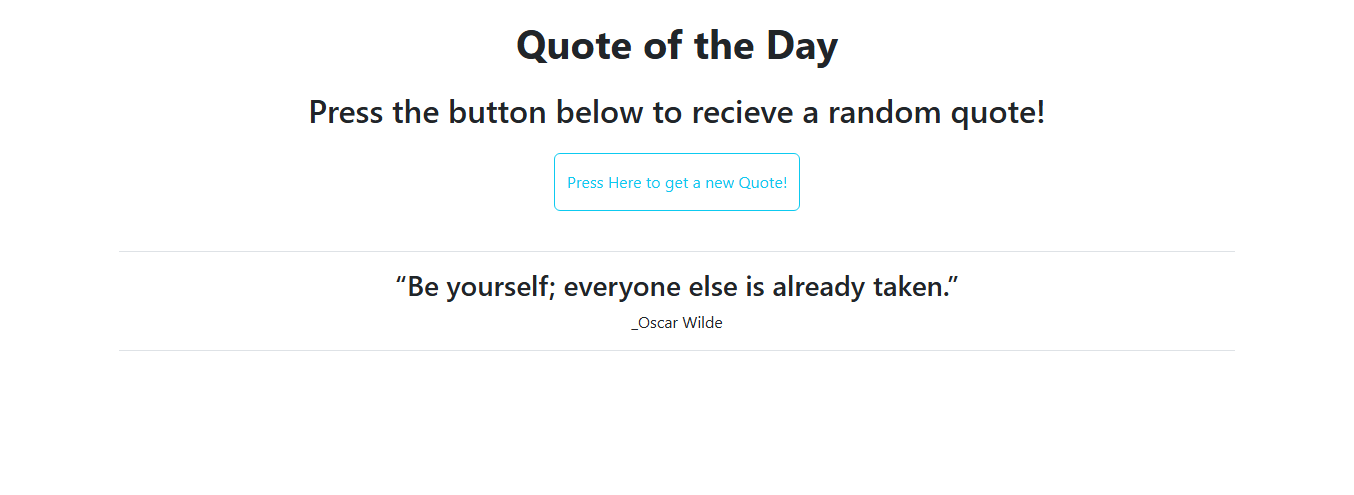 Quote Generator app